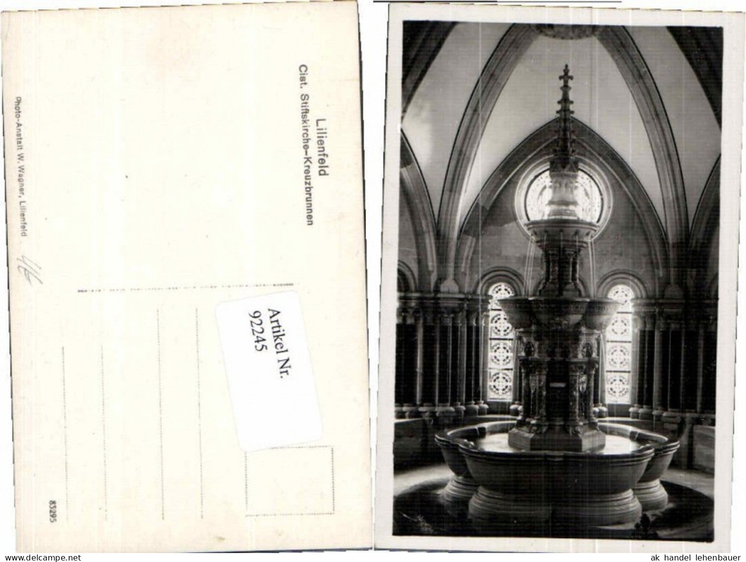92245,Lilienfeld Stiftskirche Kreuzbrunnen