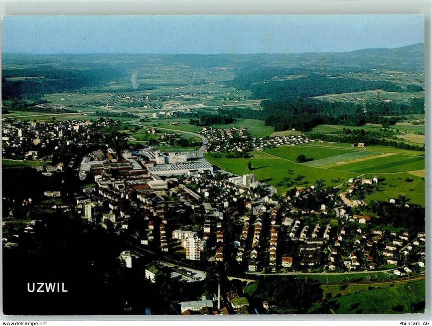 9240 Uzwil - Flugaufnahme Uzwil mit Niederuzwil und Oberbüren - 10390720