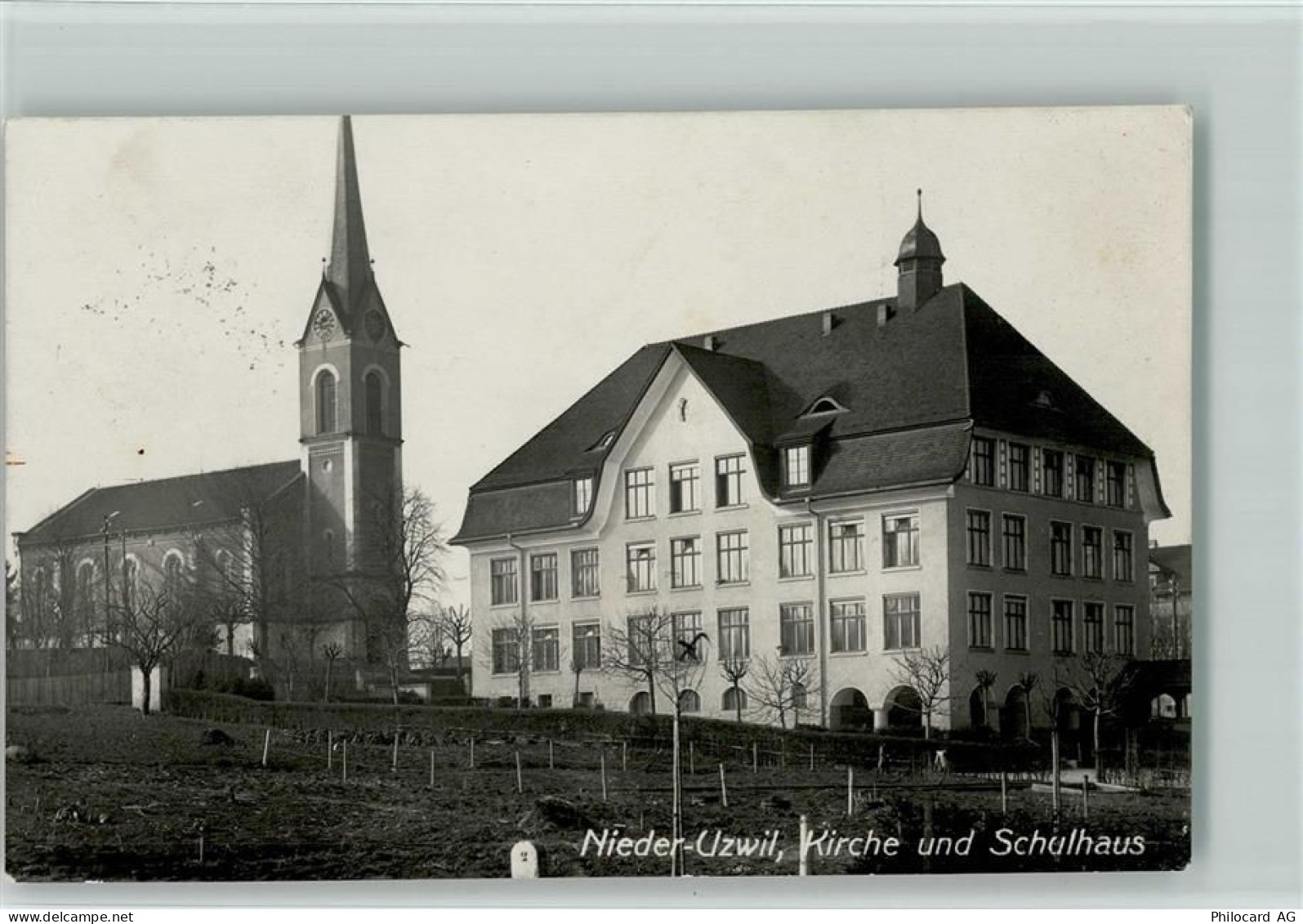 9240 Uzwil - Nieder-Uzwil Kirche und Schulhaus - 13117795