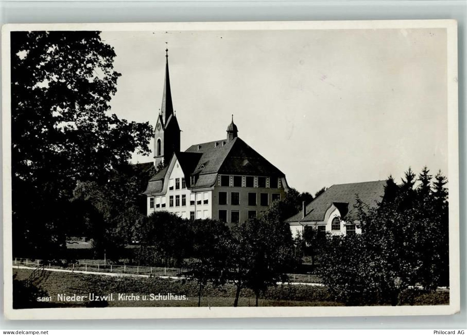 9240 Uzwil - Nieder-Uzwil Kirche und Schulhaus - 13117806