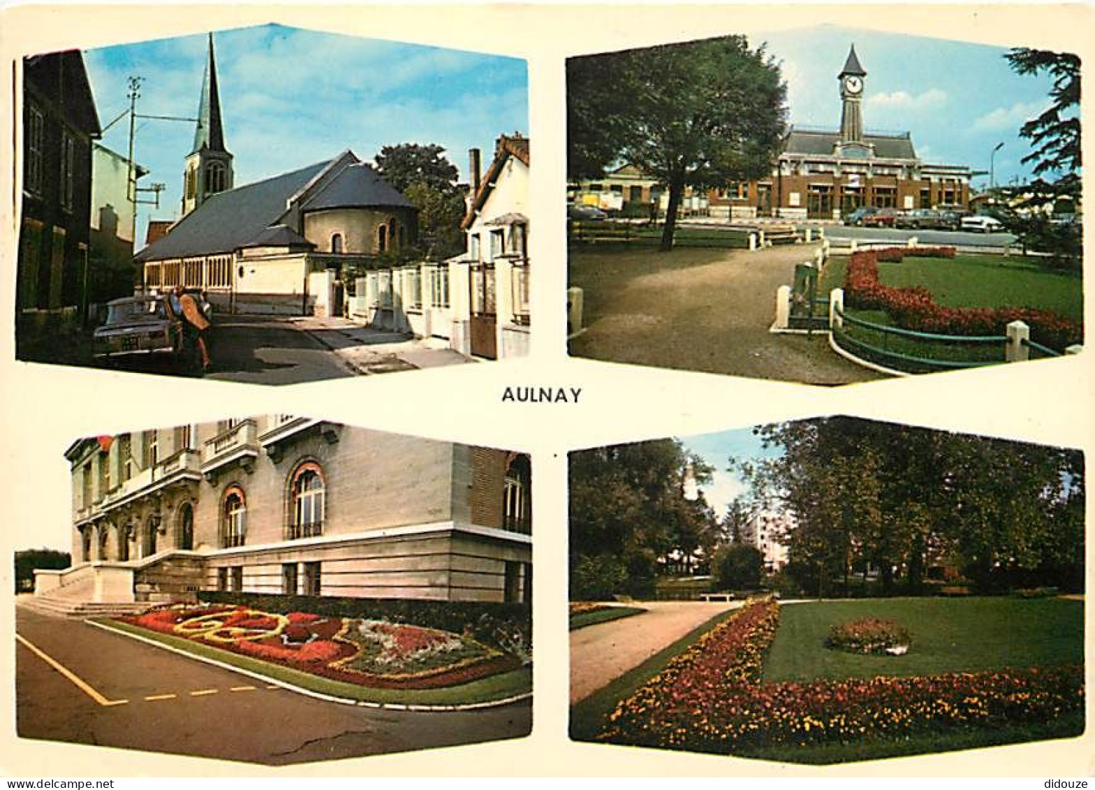 93 - Aulnay sous Bois - Multivues - Automobiles - Fleurs - CPM - Voir Scans Recto-Verso