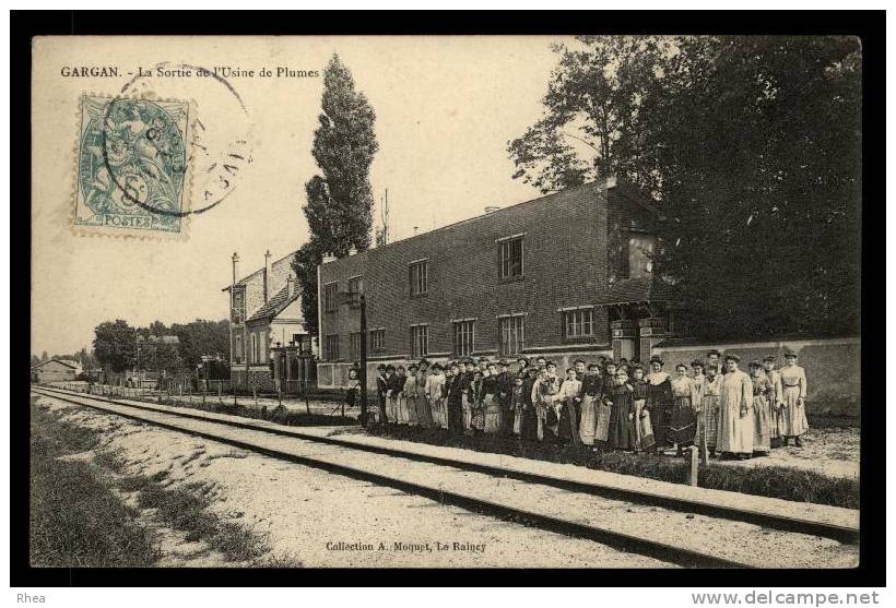 93 Livry-Gargan GARGAN - La Sortie l'Usine Plumes ouvrier, plume sortie ouvrier usine D93D K93046K C93046C RH013501