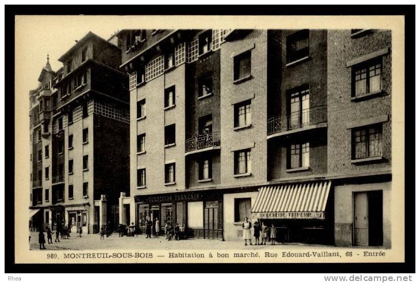93 Montreuil 989. MONTREUIL-SOUS-BOIS Habitation à bon marché, Rue Edouard-Vaillant, 6 D93D K93048K C28267C RH006890