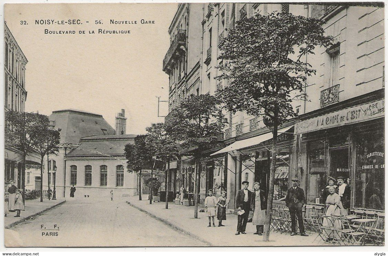 93 - NOISY LE SEC - Nouvelle gare - CPA écrite en 1918