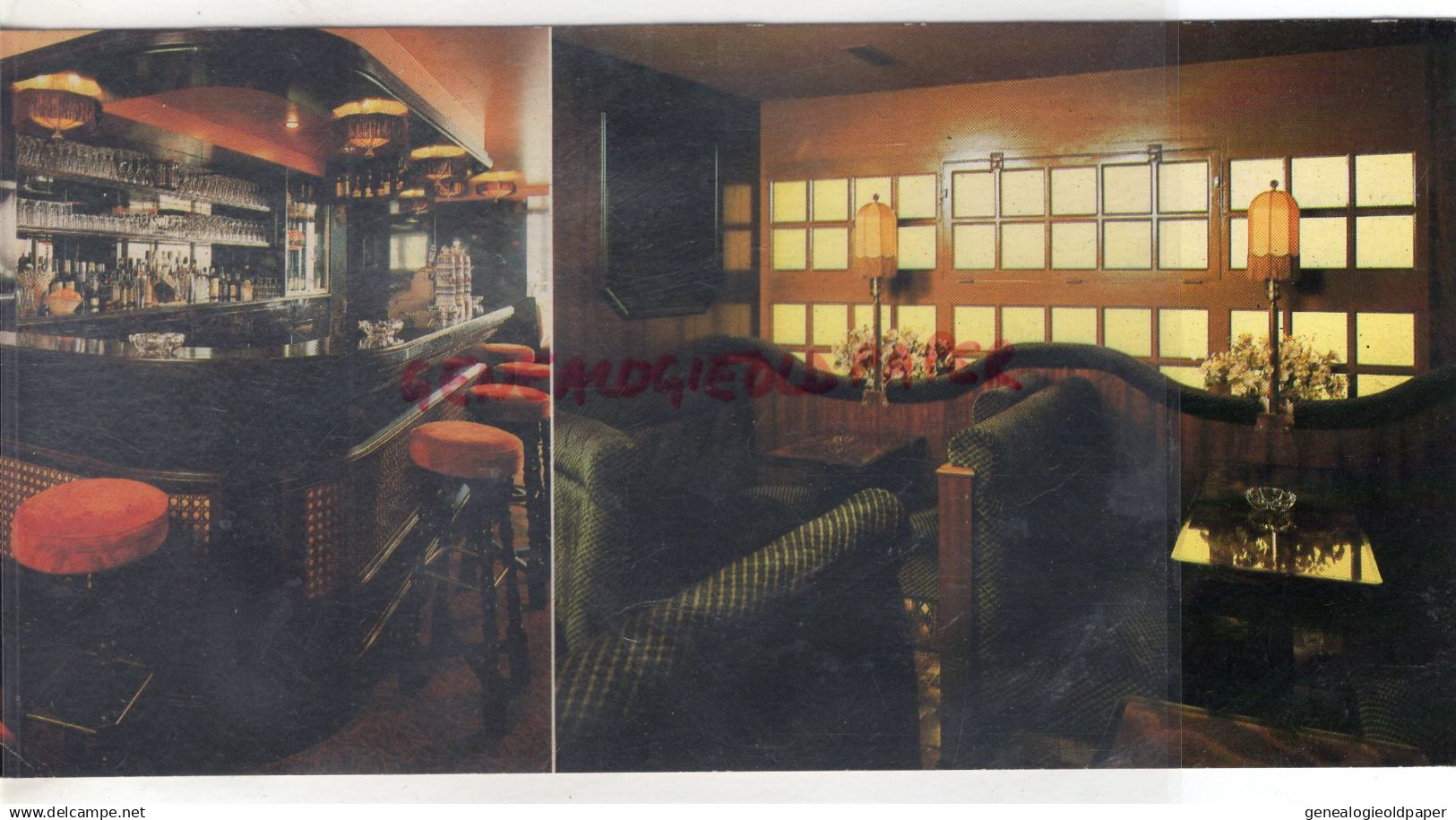 93- ROSNY SOUS BOIS- RARE CARTE PANORAMIQUE BARRAUD -105 RUE LAVOISIER-FABRICANT MOBILIER CAFES BARS HOTELS RESTAURANTS