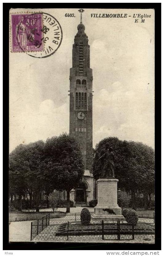 93 Villemomble eglise D93D K93077K C93077C RH089657