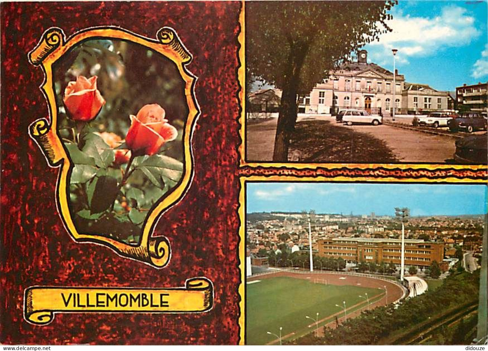 93 - Villemomble - Multivues - Automobiles - Stade - Fleurs - CPM - Voir Scans Recto-Verso