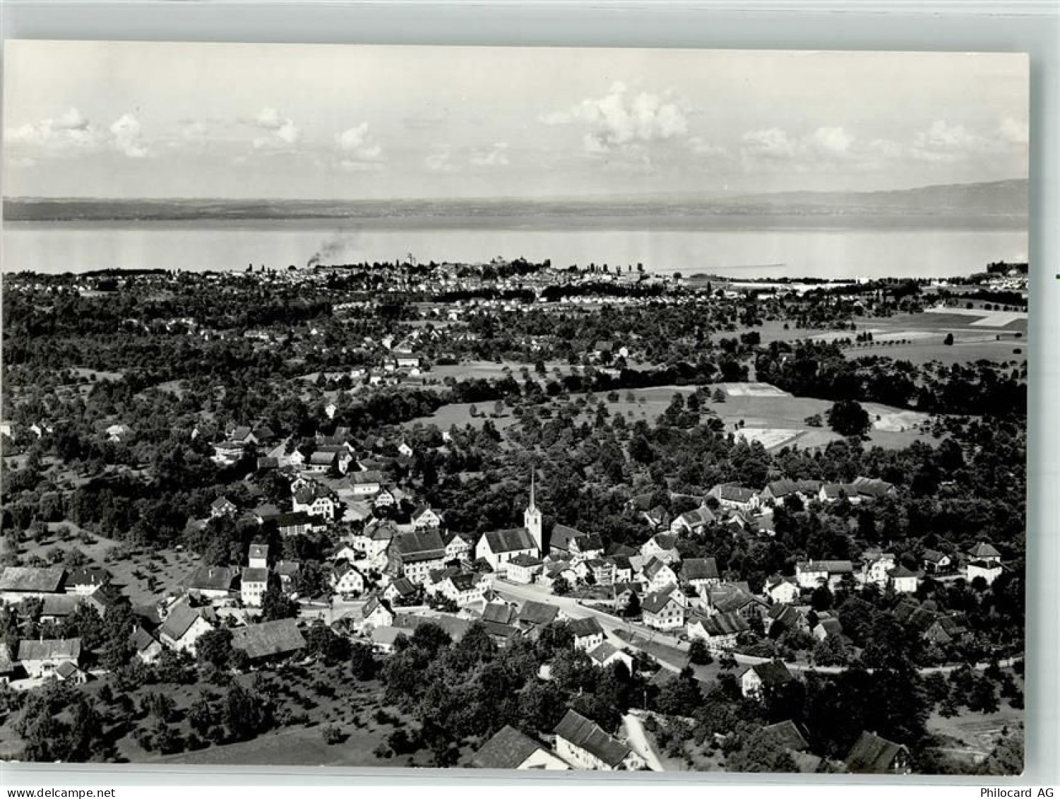 9325 Roggwil TG 1983 Foto AK Fliegeraufnahme Bahnpost - 10729741