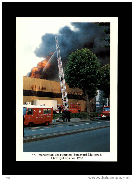 94 - CHEVILLY-LARUE - Intervention des pompiers - incendie
