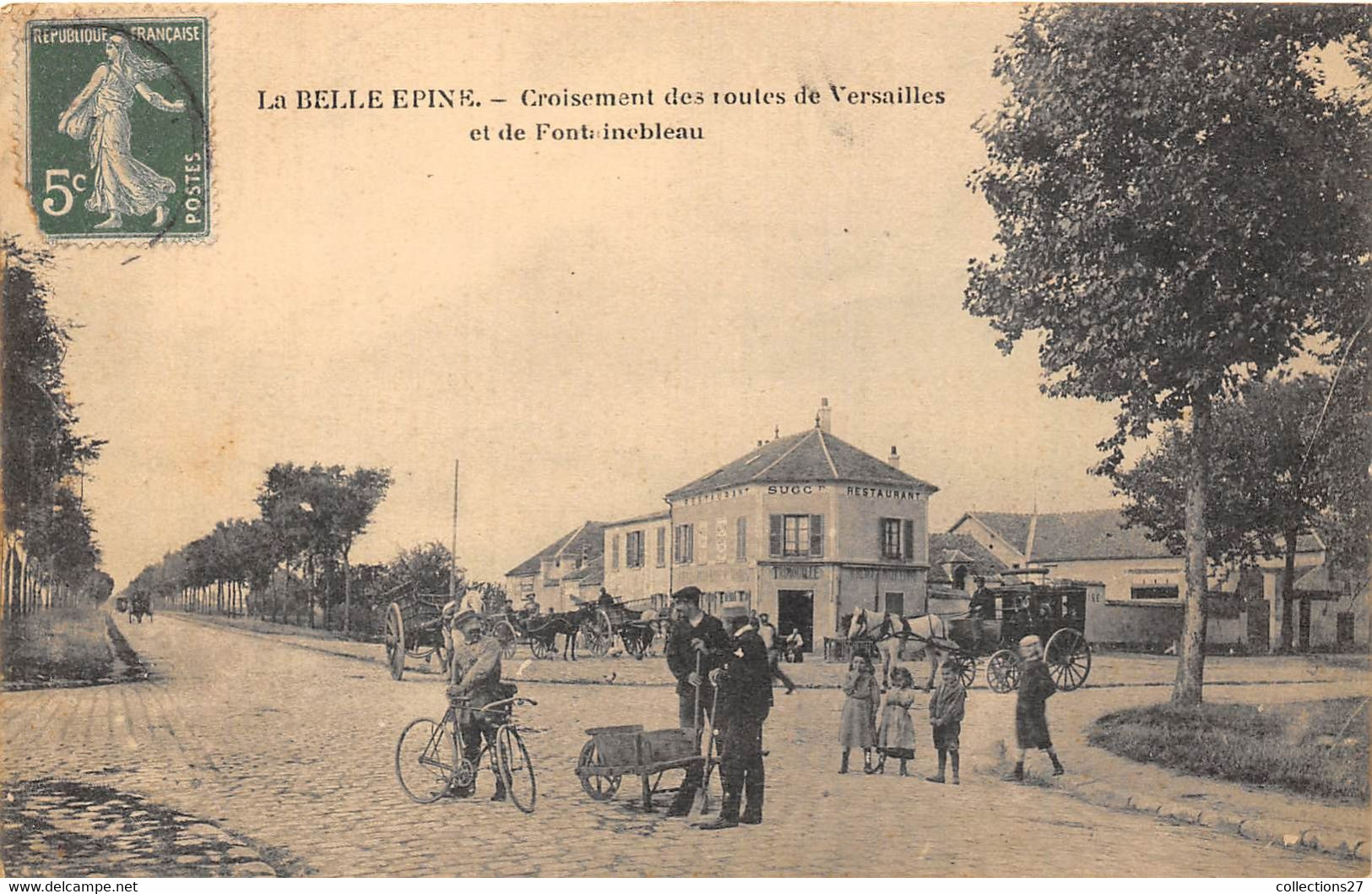 94-LA-BELLE-EPINE- CROISEMENT DES ROUTES DE VERSAILLES ET DE FONTAINEBLEAU