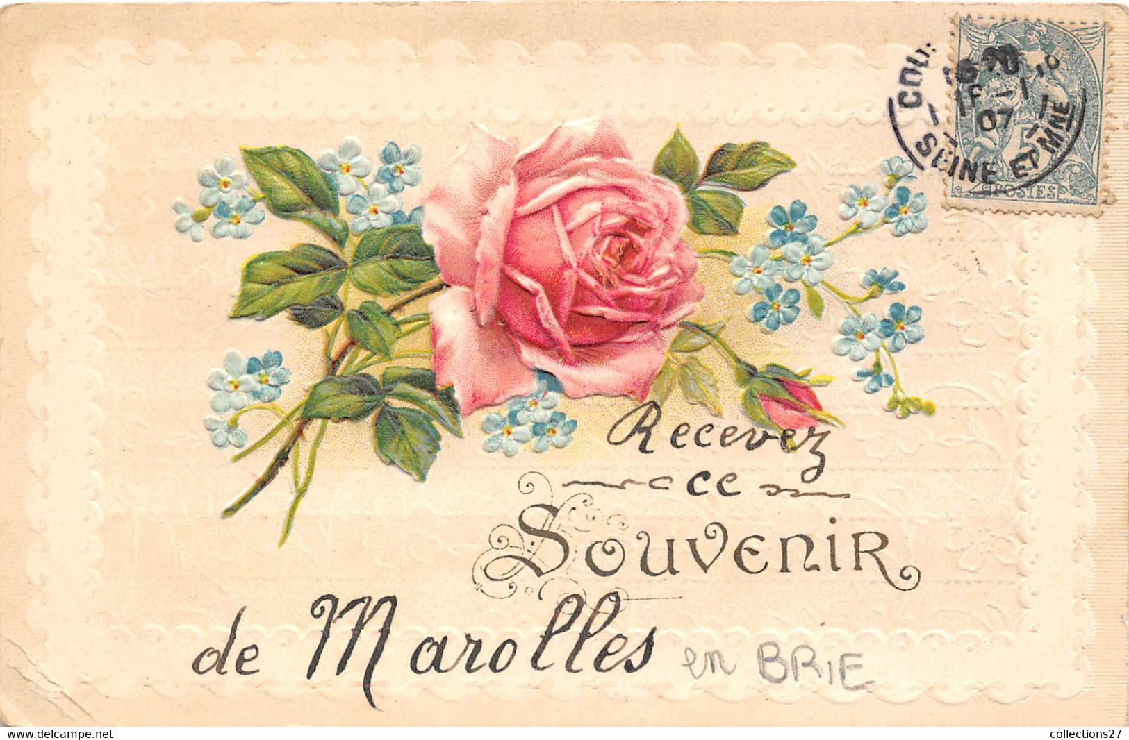 94-MAROLLES-EN-BRIE- RECEVEZ CE SOUVENIR DE MAROLLES EN BRIE