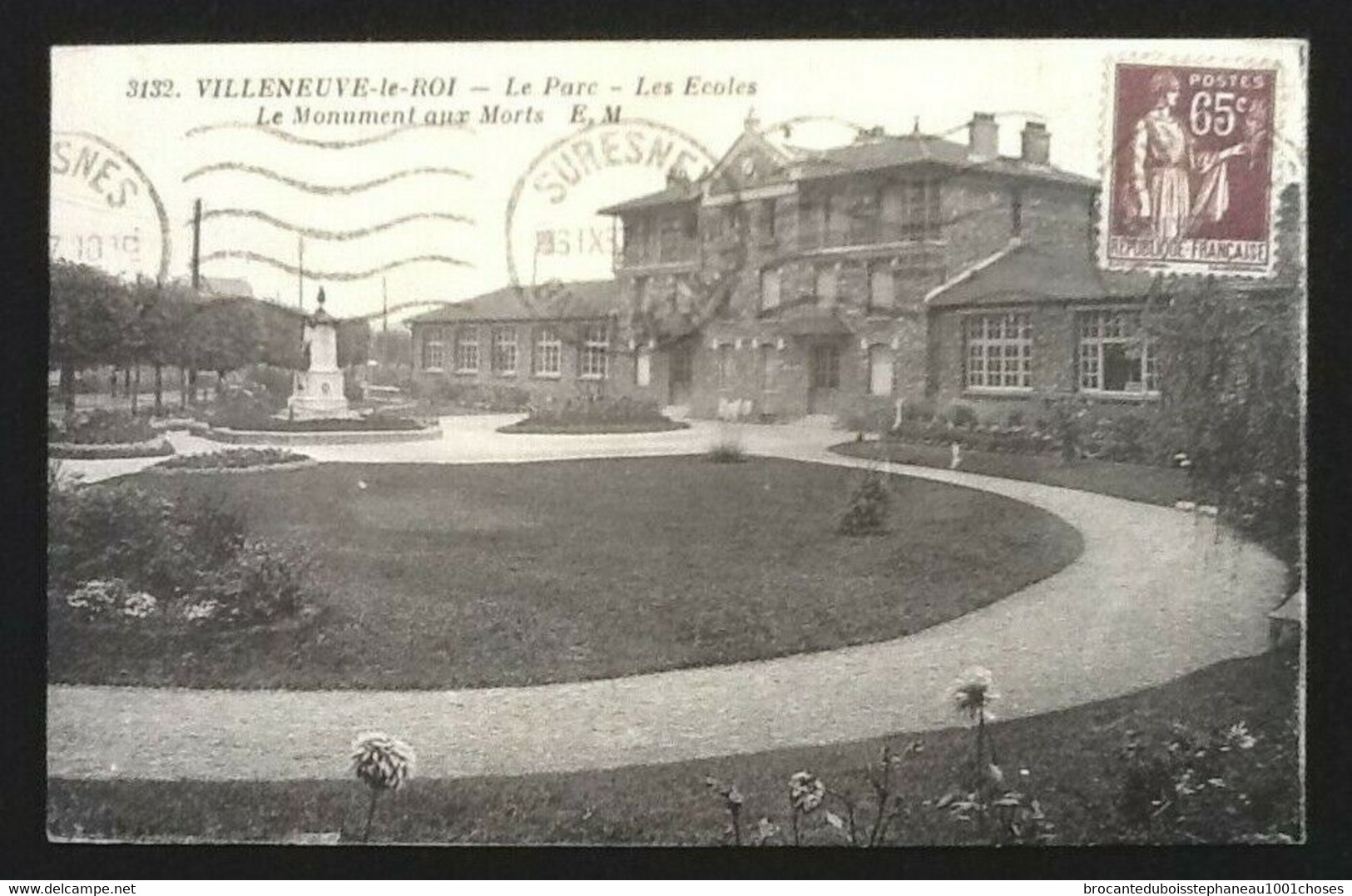 94  Villeneuve-le-Roi  Le Parc  Le Monument aux Morts  Les Ecoles