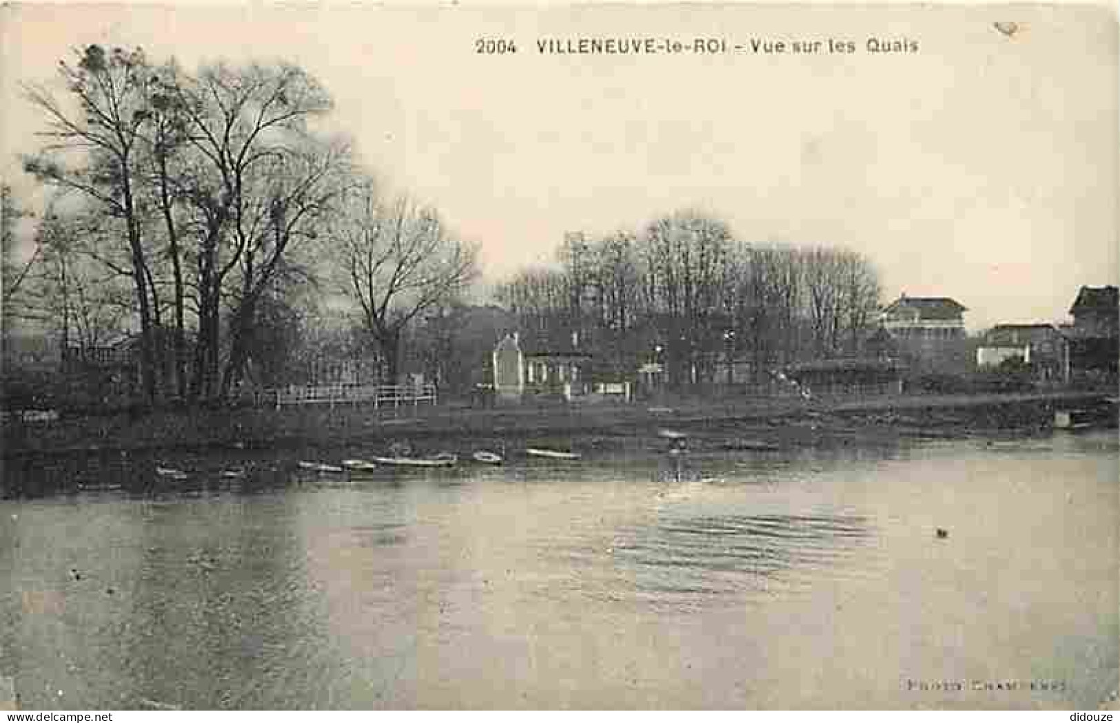 94 - Villeneuve le Roi - Vue sur les Quais - Correspondance - CPA - Voir Scans Recto-Verso