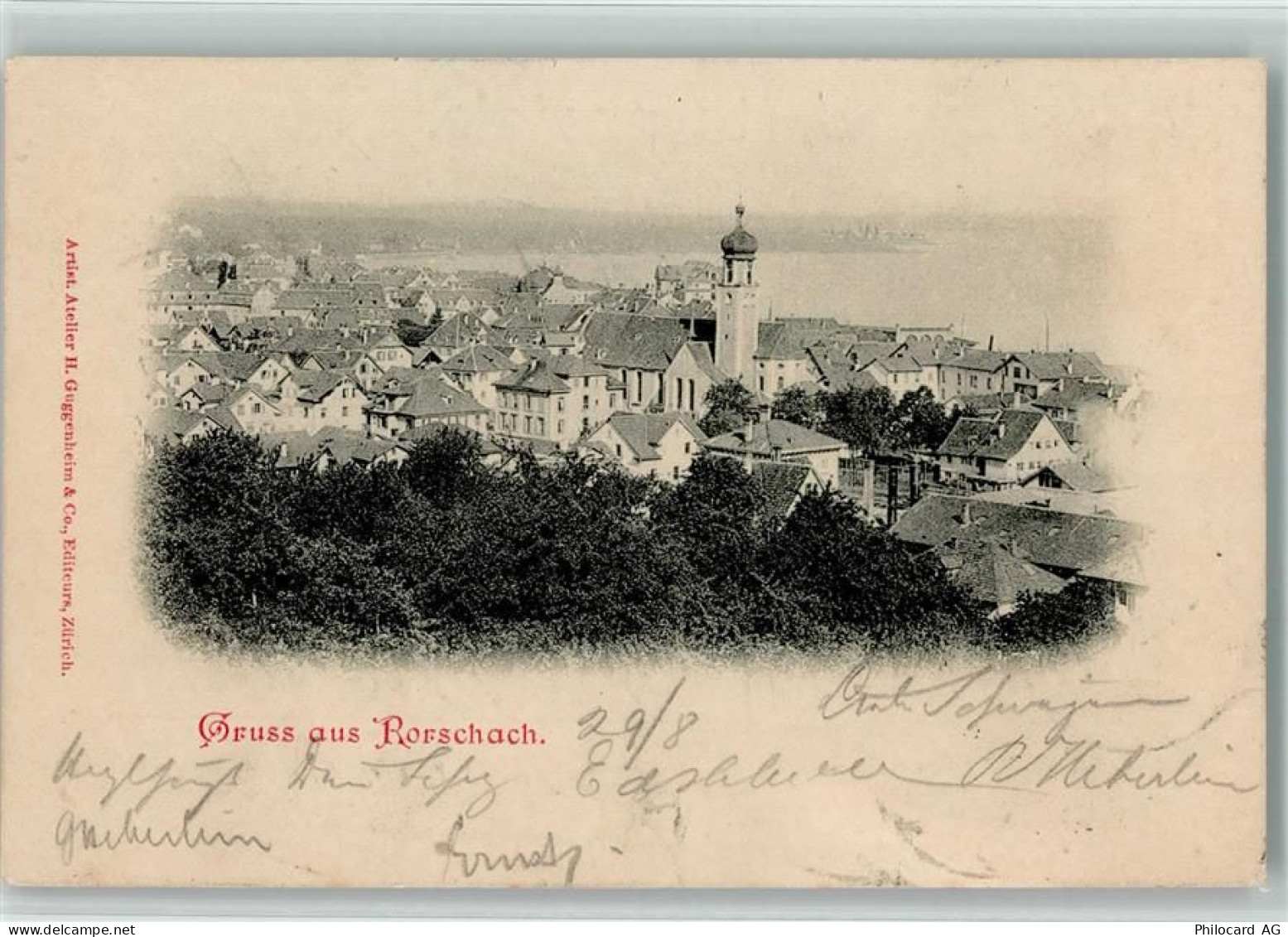 9400 Rorschach 1898 - Blick nach Rorschach - 10147609