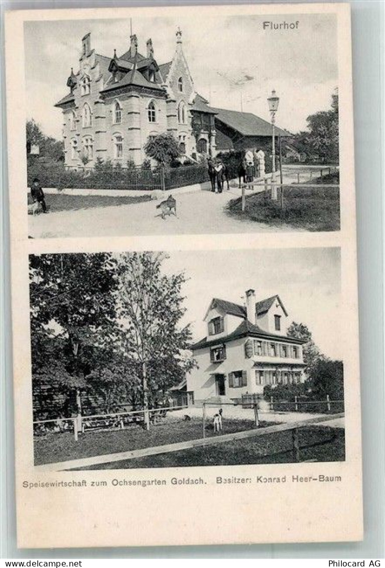 9403 Goldach 1907 Foto AK Gasthaus zum Ochsengarten - 13597432