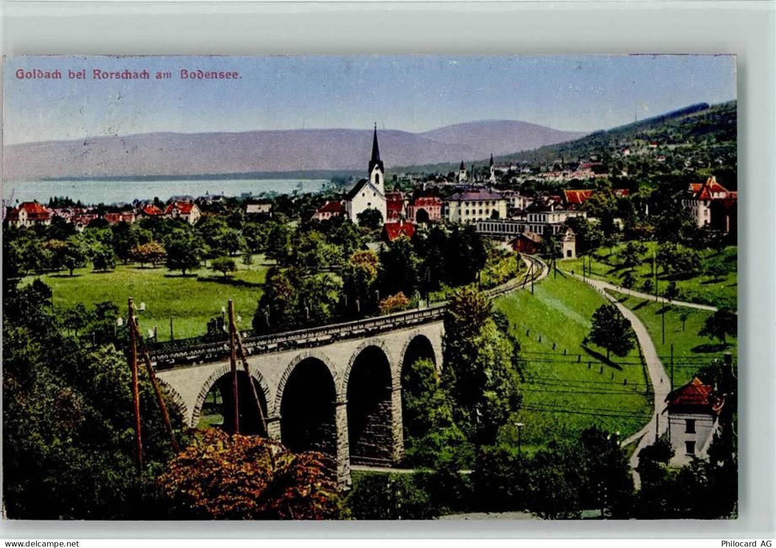 9403 Goldach - Panorama kirche Eisenbahnviadukt - 10161970