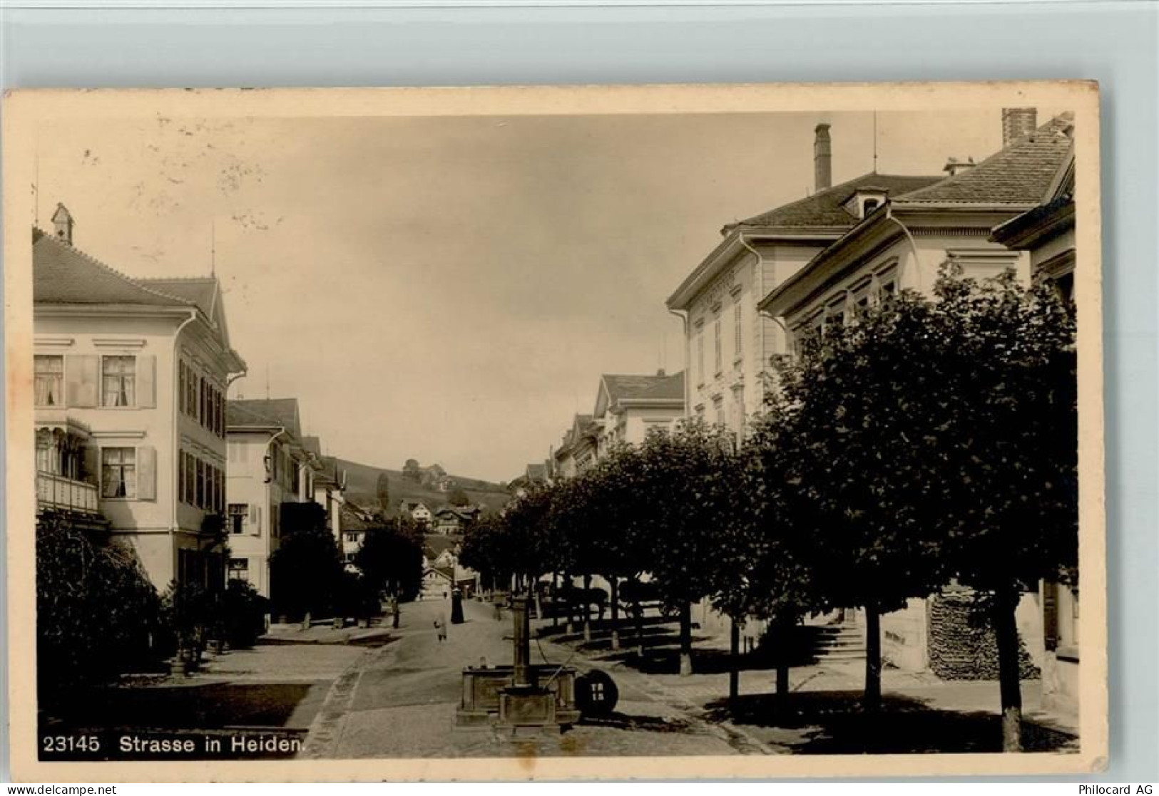 9410 Heiden 1917 - Strasse in Heiden Bäume - 13094834