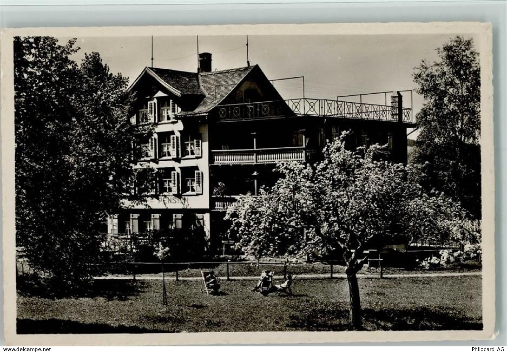 9428 Lachen - Cafe Pension Friedheim Lachen-Walzenhausen Bäume - 13095292