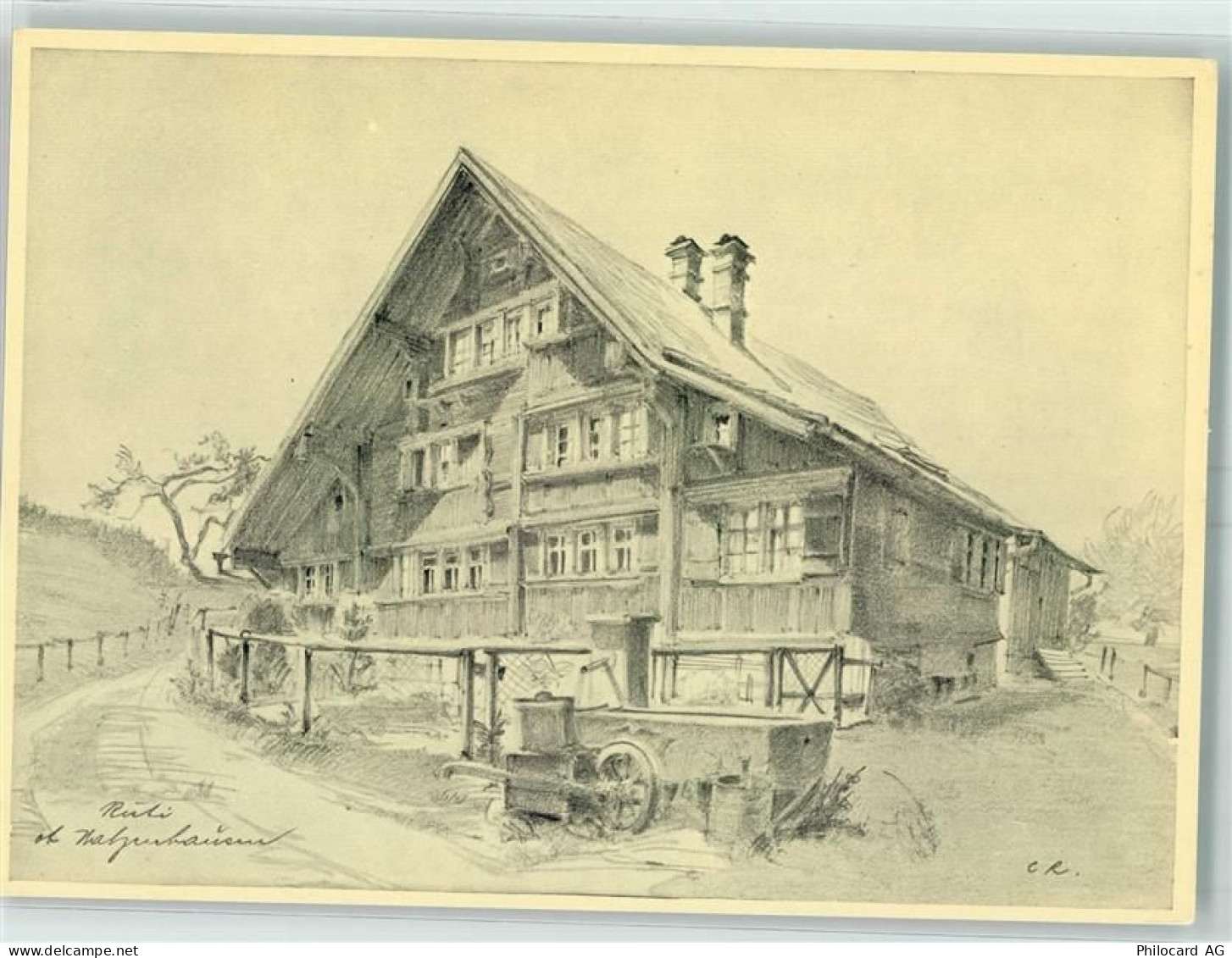 9428 Walzenhausen 1977 Künstlerkarte Rüti ob Walzenhausen - 10395501