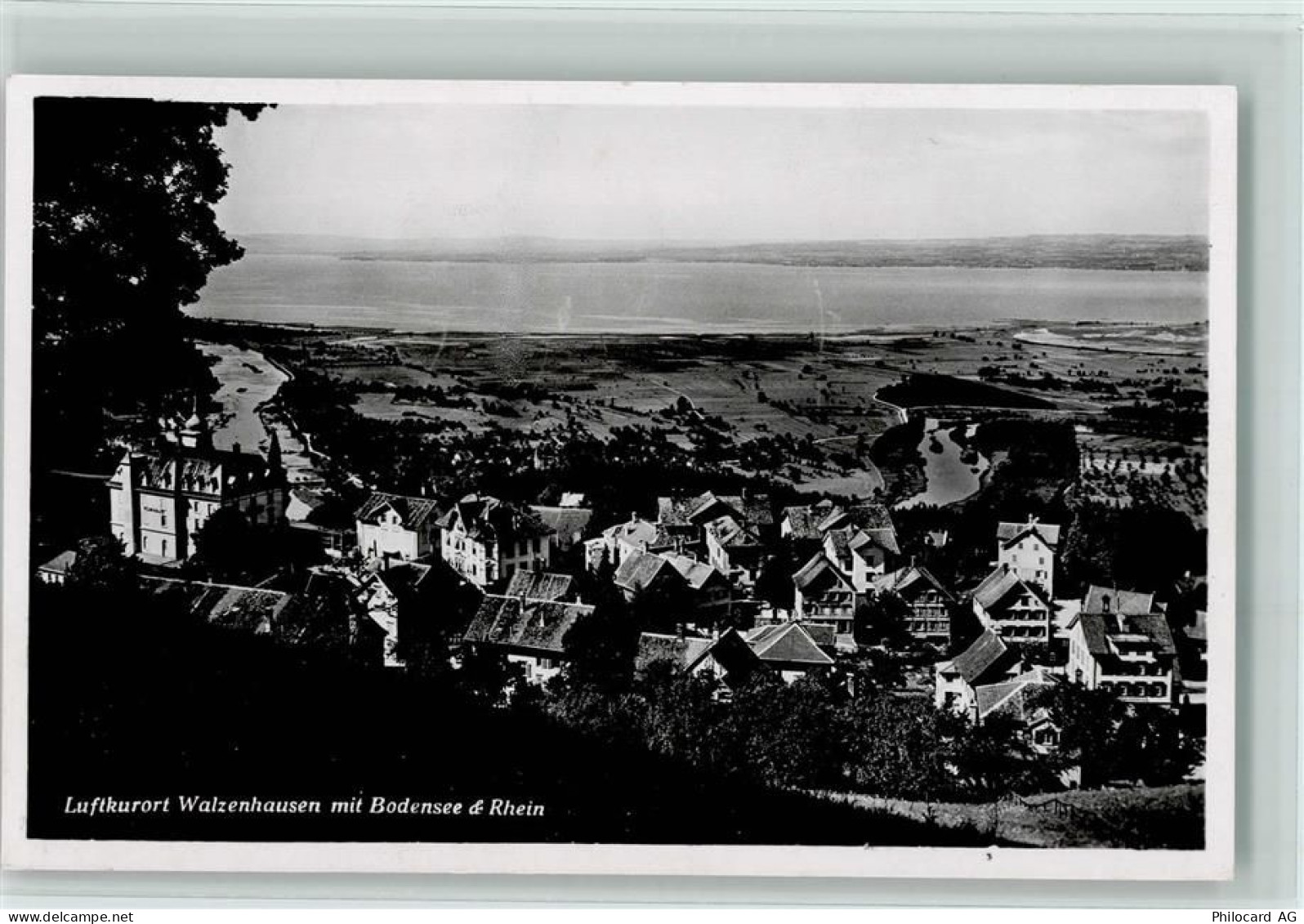 9428 Walzenhausen - Blick auf Walzenhausen mit Bodensee und Rhein - 10147905
