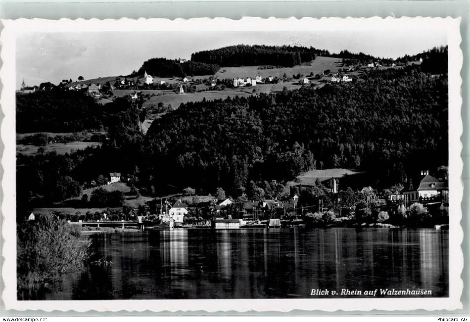 9428 Walzenhausen - Blick vom Rhein auf Walzenhausen - 10390346