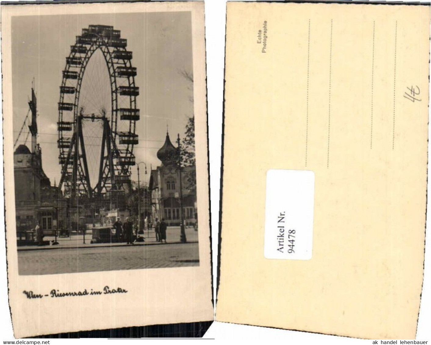 94478,Wien 2 Riesenrad Prater