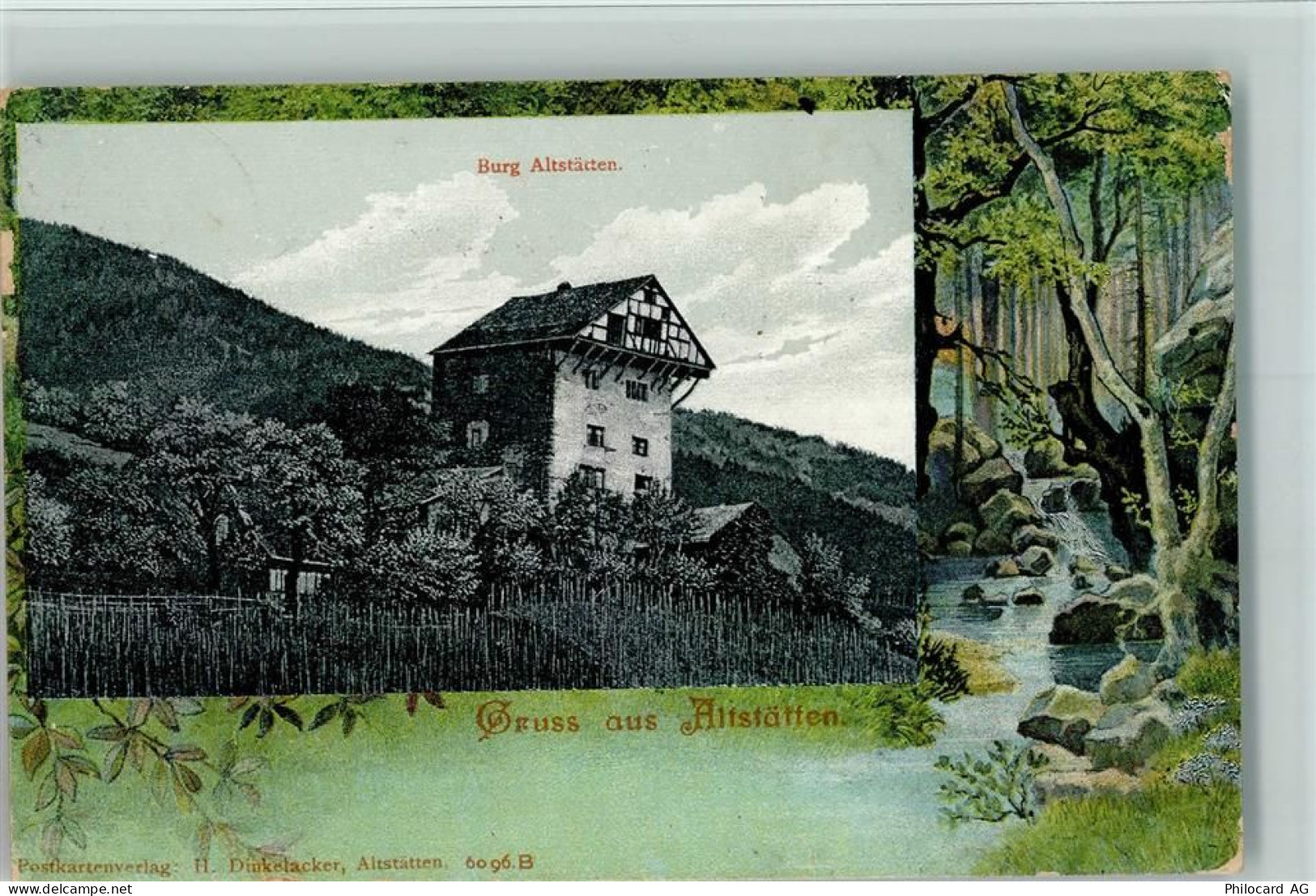 9450 Altstätten SG 1925 - Burg Altstätten , Verlag Dinkelacker Nr. 6096 ... - 13094242