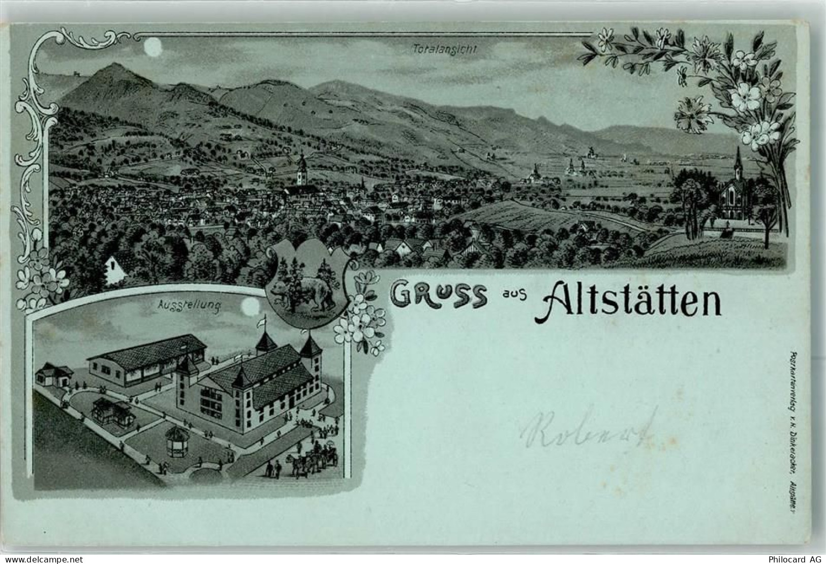 9450 Altstätten SG Lithographie / Mondschein Ausstellung - 13616215