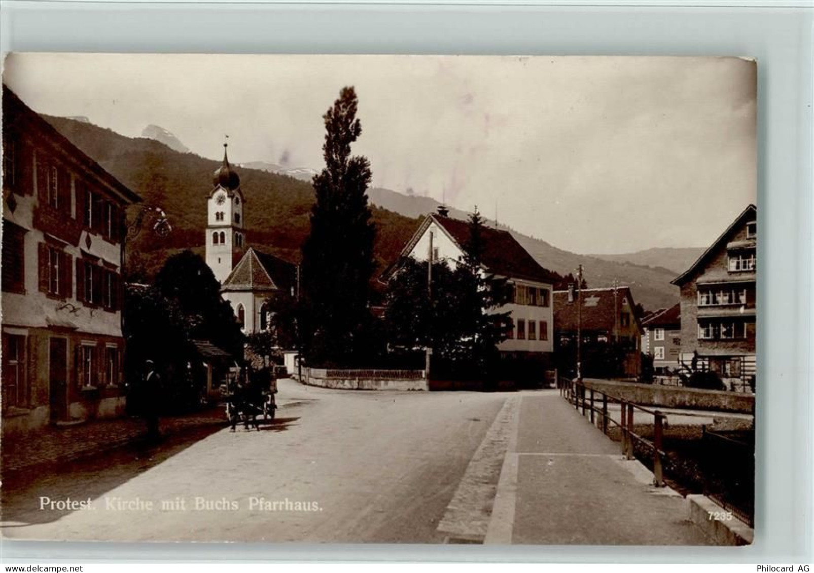 9470 Buchs SG - Protest. Kirche mit Buchs Pfarrhaus - 13100182