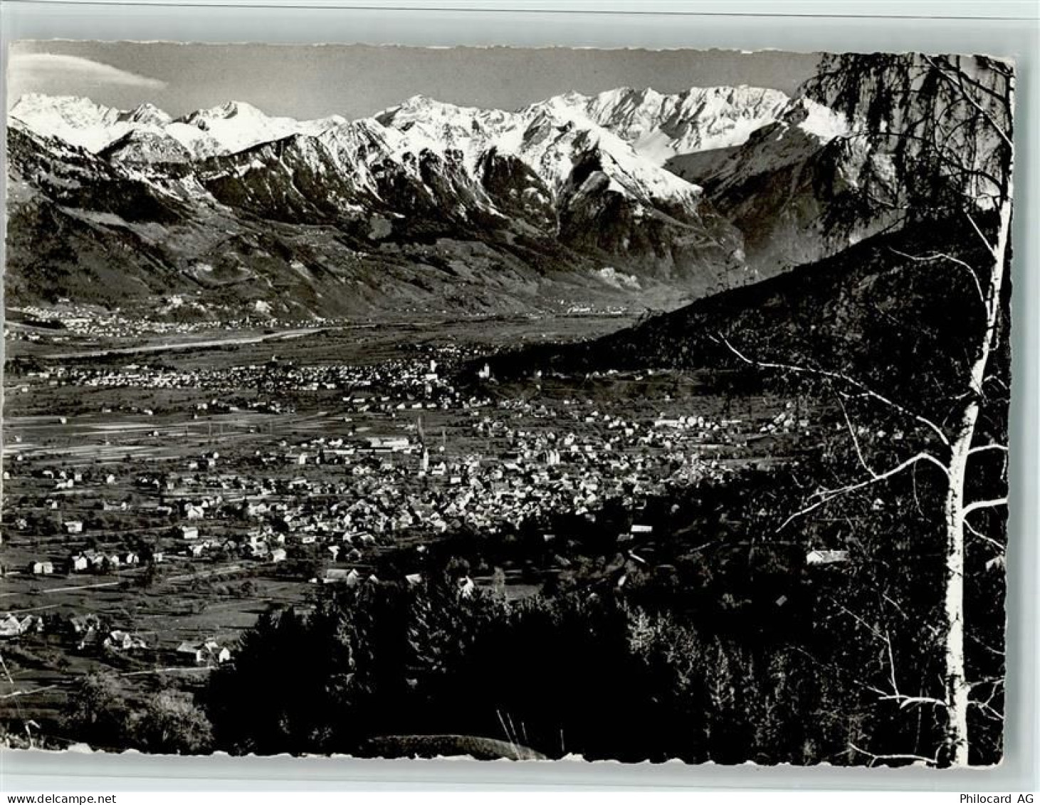 9472 Grabs - Blick vom Zollhaus Gamserberg auf Grabs Buchs Vaduz Rhätiko... - 11058147