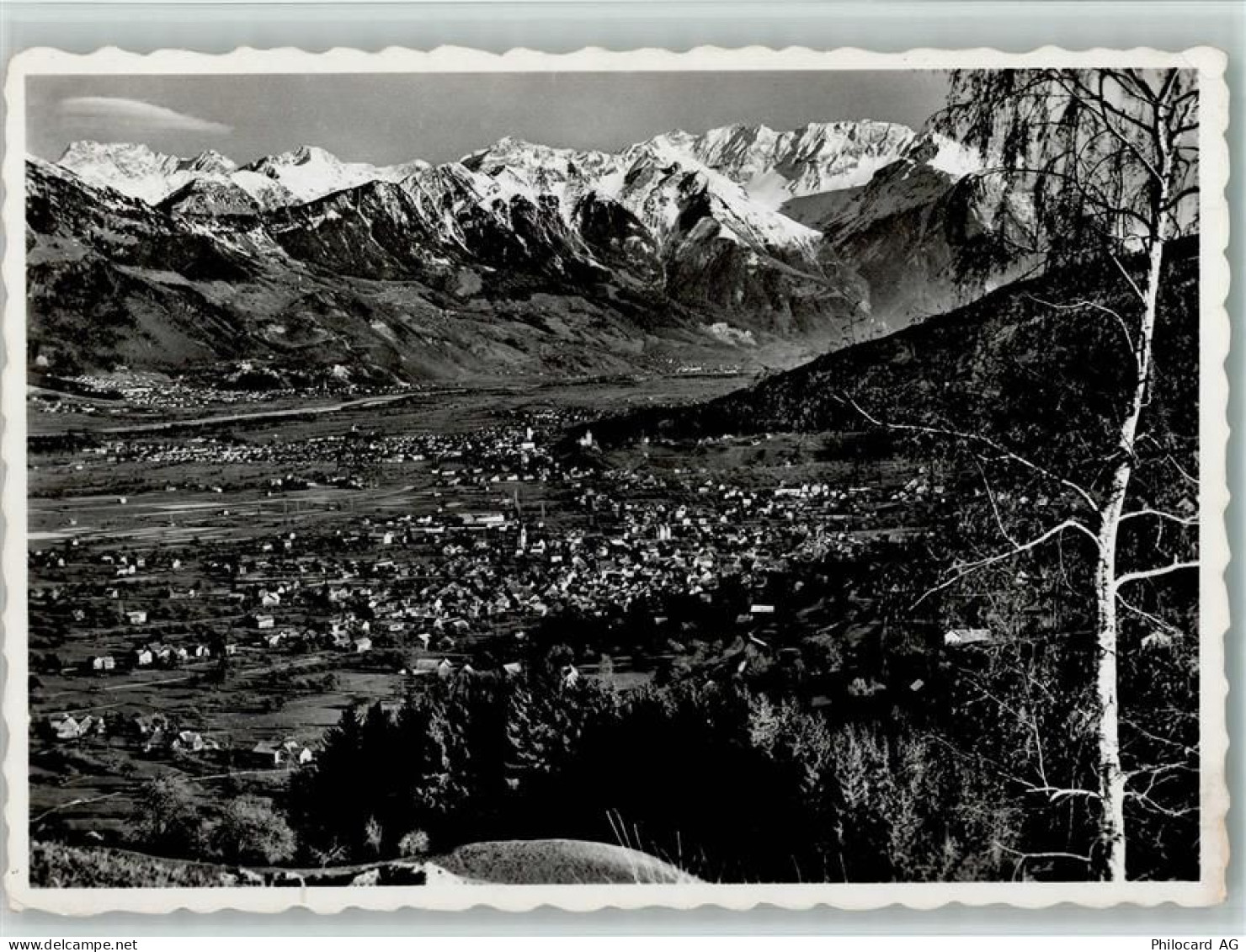 9472 Grabs - Blick vom Zollhaus Gamserberg auf Grabs Buchs Vaduz und die... - 10163022