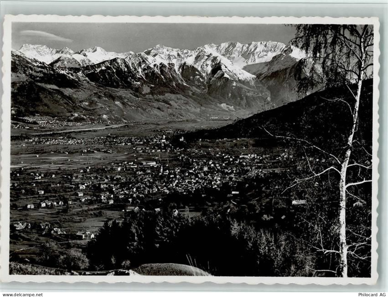 9472 Grabs - Blick vom Zollhaus gamserberg auf Grabs Buchs Vaduz und die... - 11058221