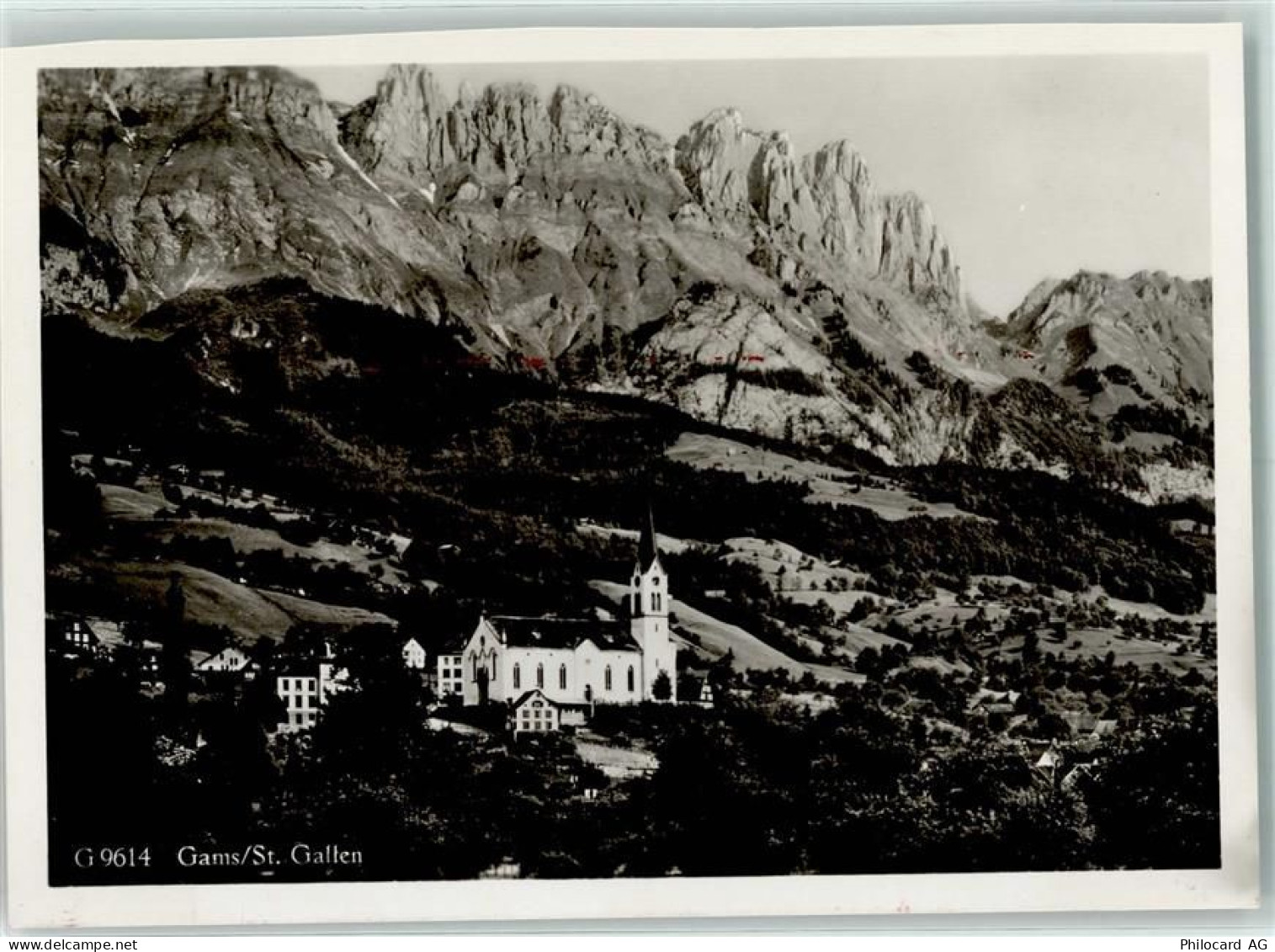 9473 Gams Gebrauchsspuren Keine AK Kirche - 10305767