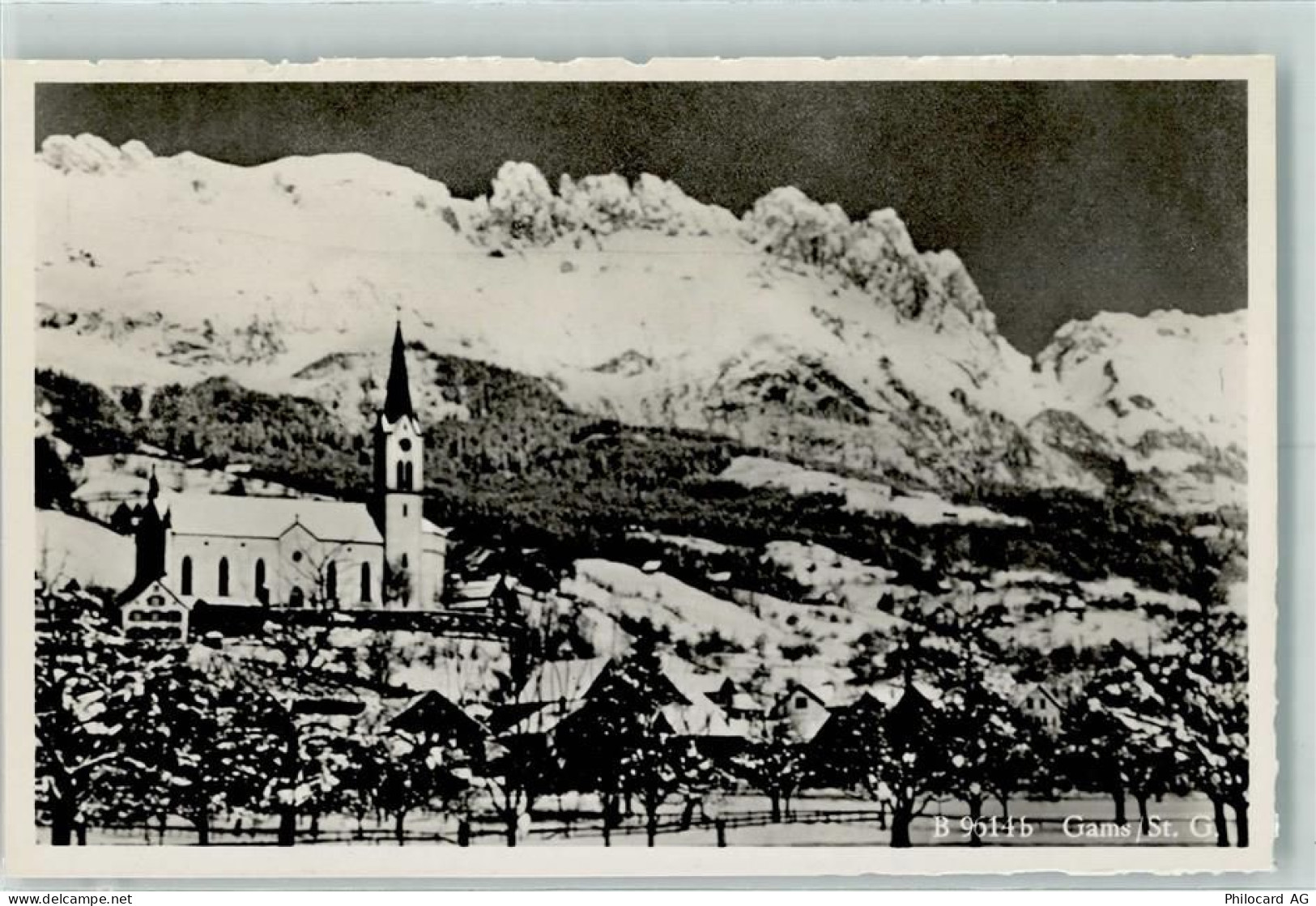 9473 Gams - Kirche Winter - 10306729