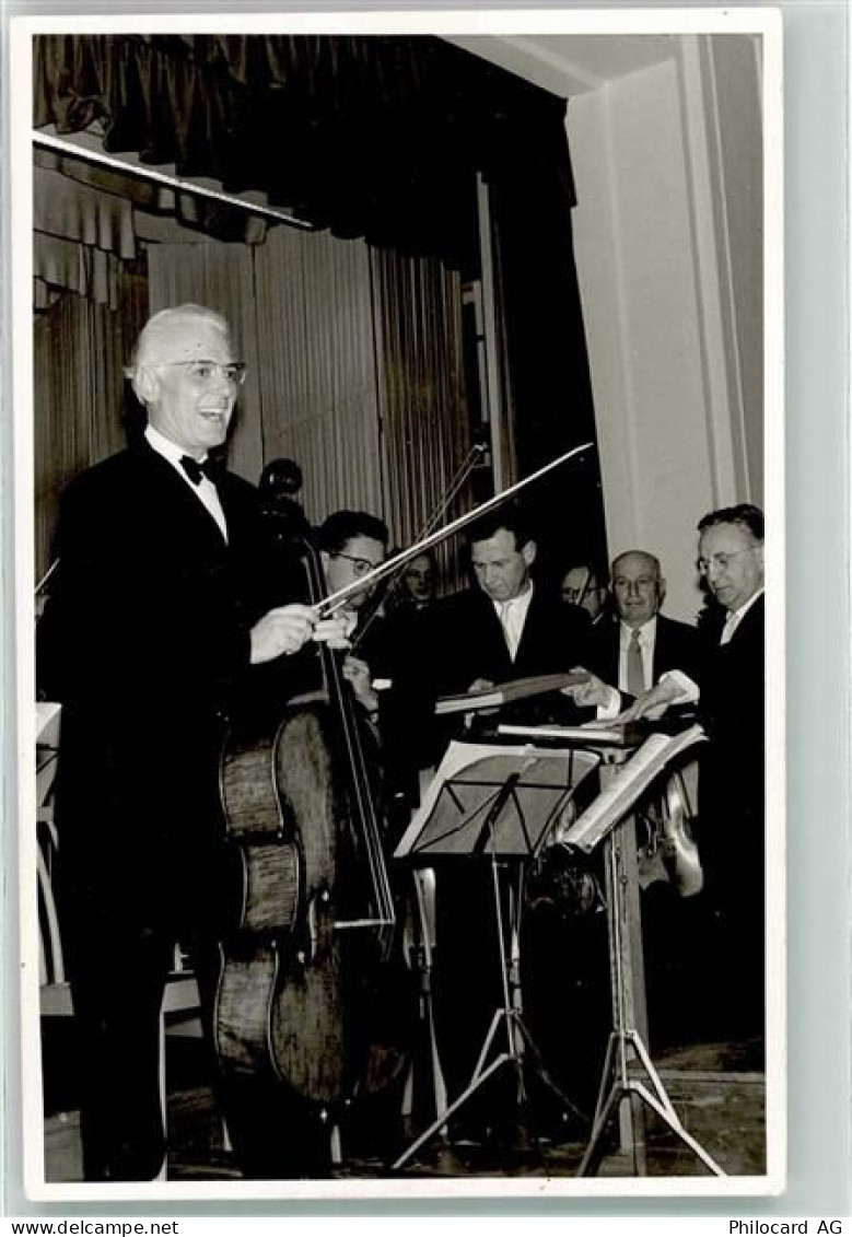 9490 Vaduz Foto AK Cello Notenständer Männer Musik Ort handschriftlich... - 39347023