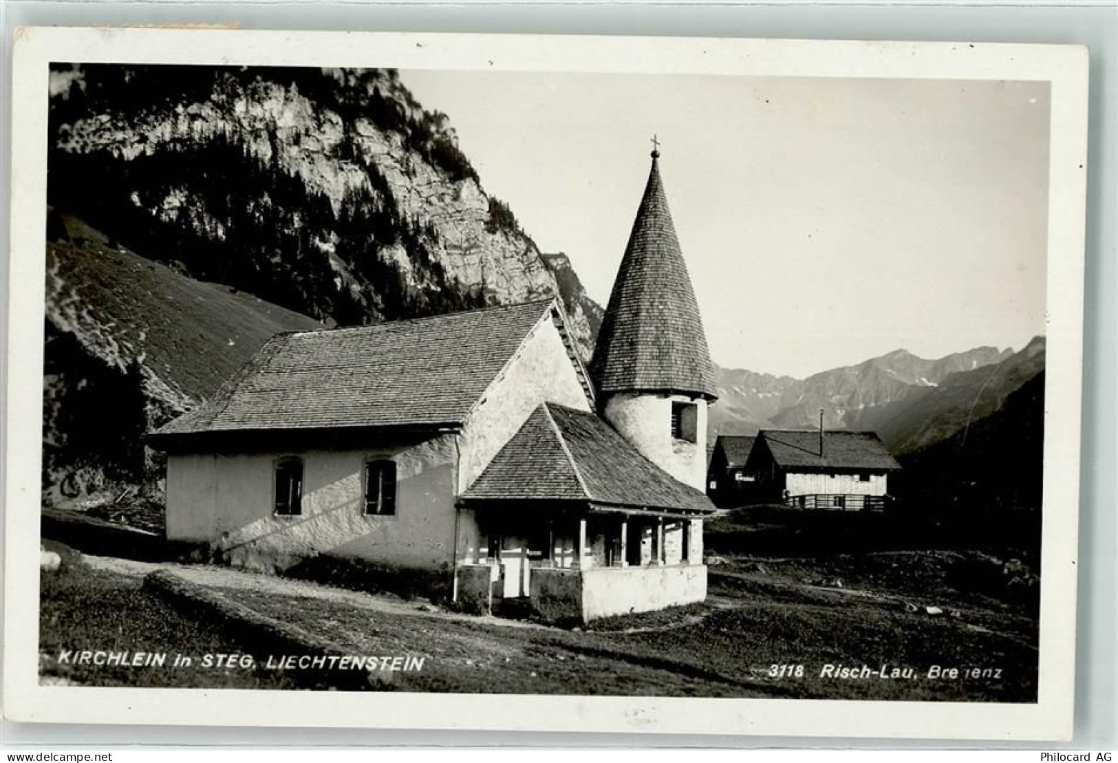 9497 Steg Foto AK Kirchlein - 39346985