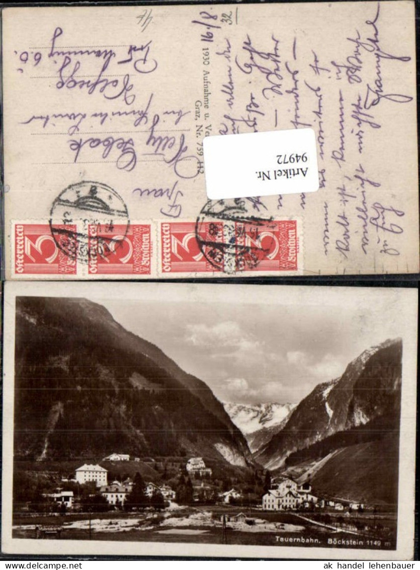 94972,Tauernbahn Böckstein Badgastein Ortsansicht