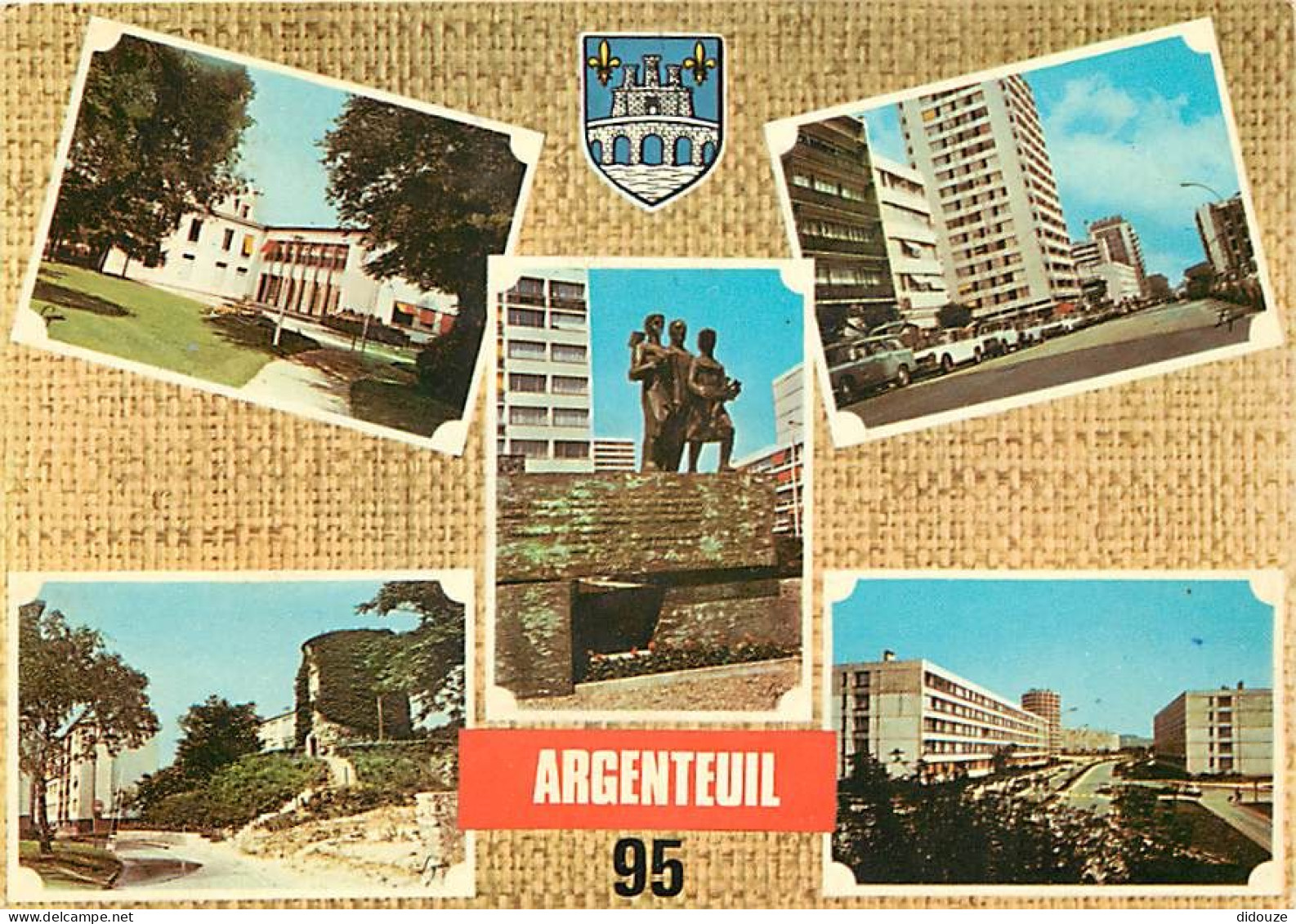 95 - Argenteuil - Multivues - Automobiles - Immeubles - Blasons - Flamme Postale de Argenteuil - CPM - Voir Scans Recto-