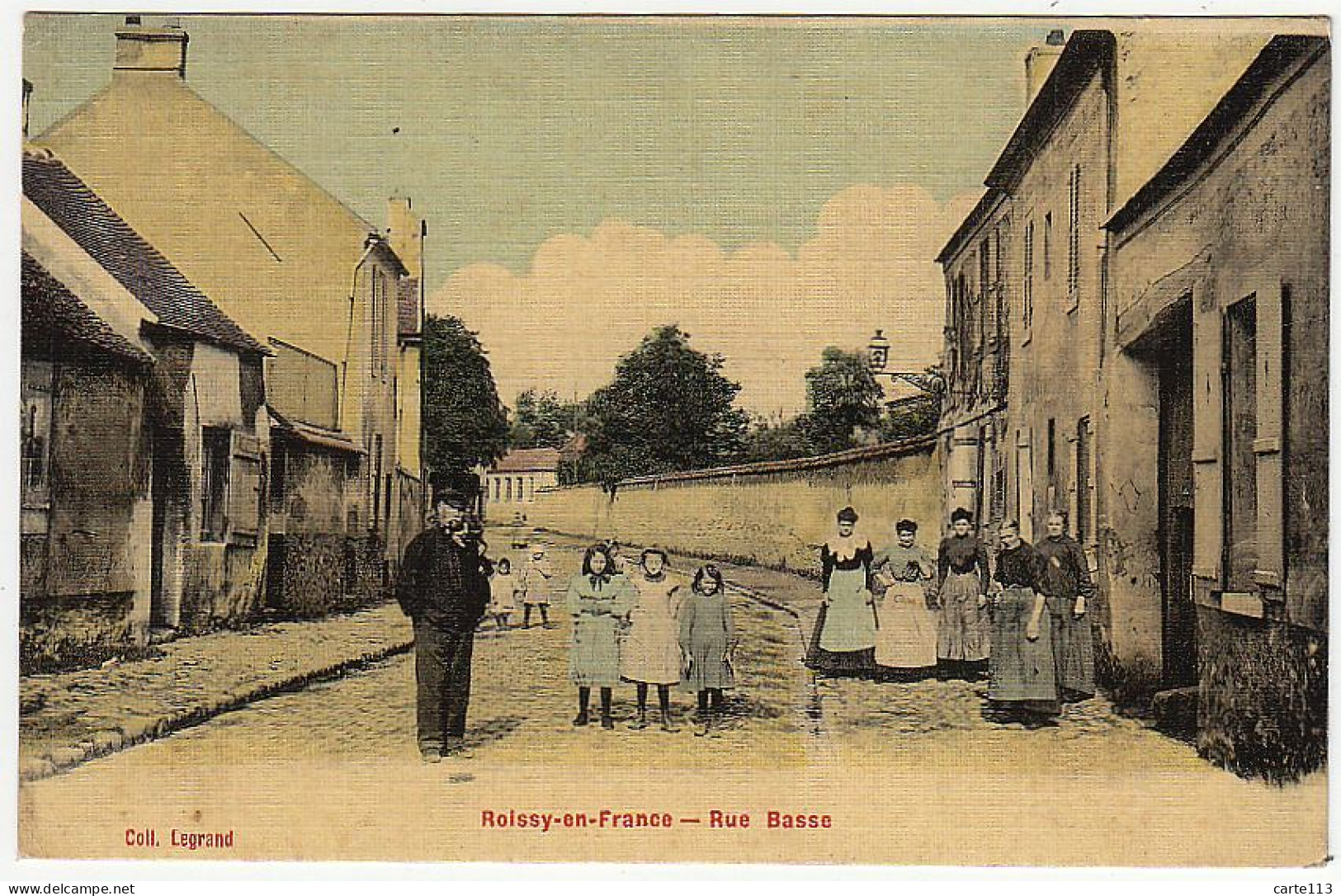 95 - B272CPA - ROISSY-EN-FRANCE - Rue basse - Parfait état - VAL-D'OISE