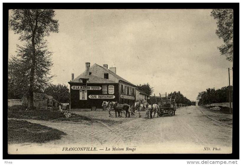 95 Franconville auberge restaurant attelage cheval D95D K95252K C95252C RH090871