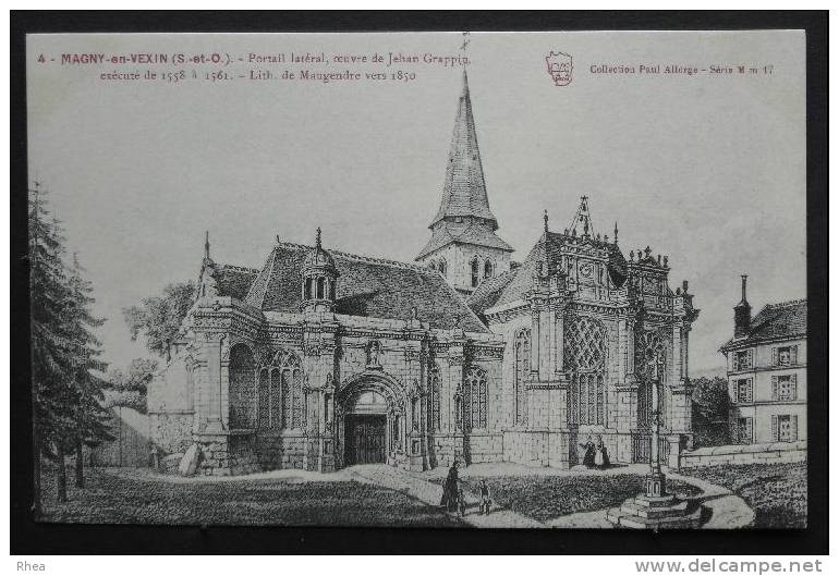 95 Magny-en-Vexin eglise lithographie    D95D  K95355K  C95355C RH024828