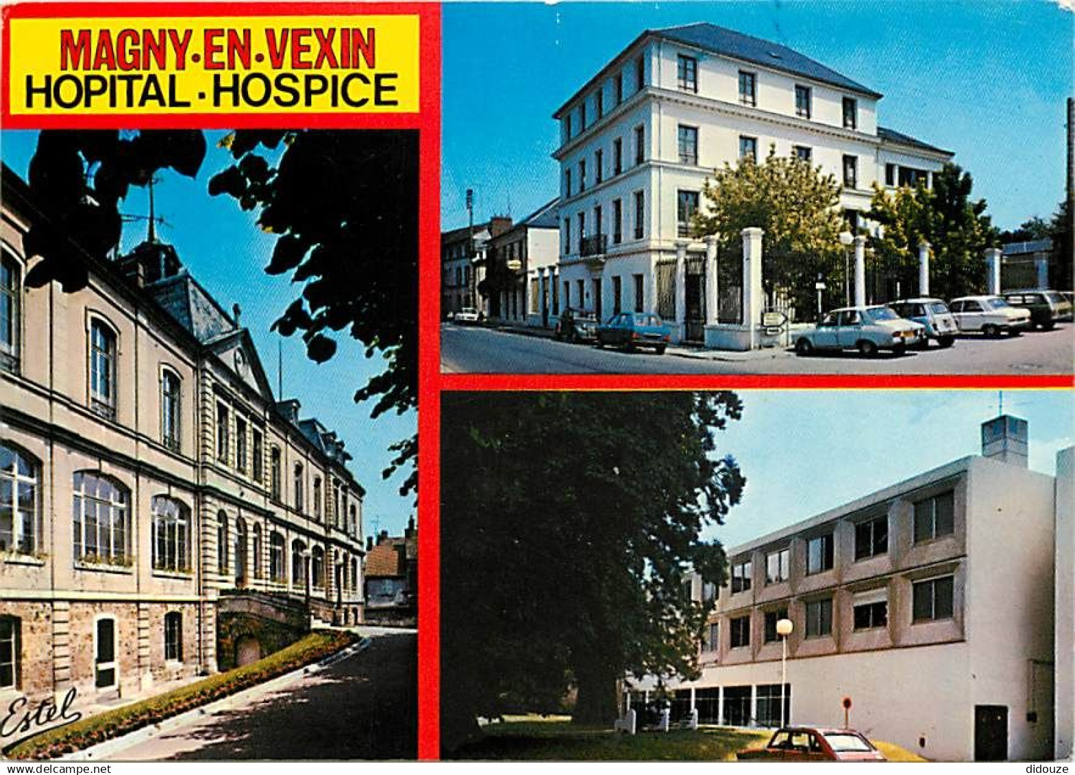 95 - Magny en Vexin - Hopital Hospice - Multivues - Automobiles - CPM - Voir Scans Recto-Verso