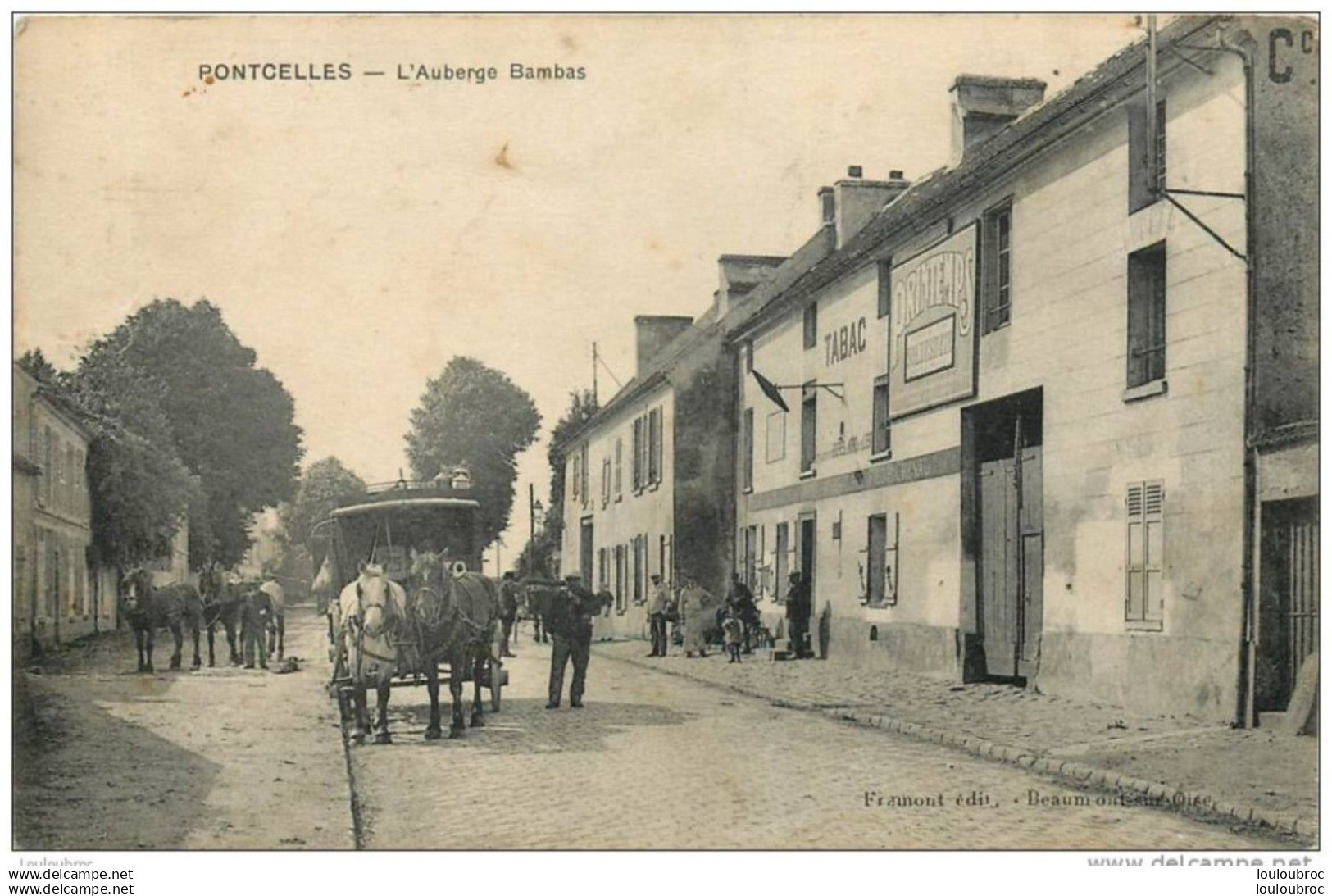 95 PONTCELLES L'AUBERGE BAMBAS   PISCOP