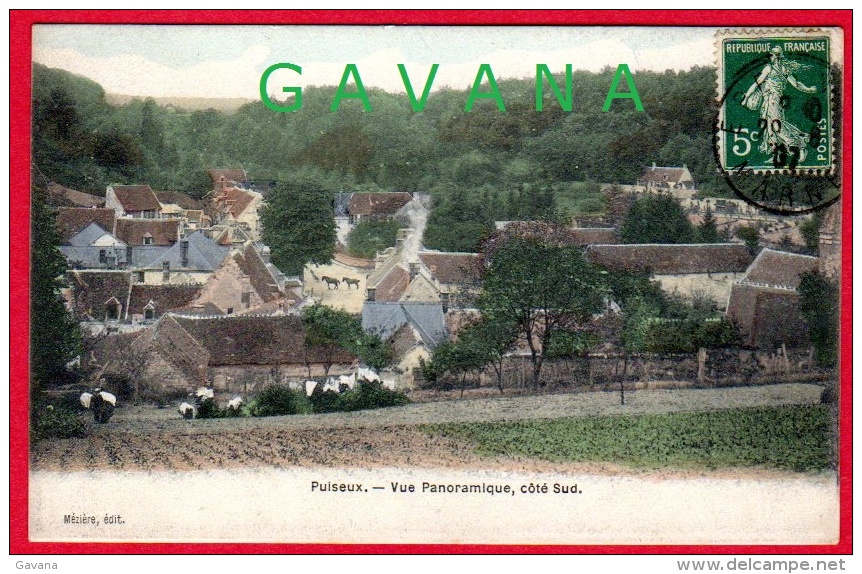 95 PUISEUX -  Vue panoramique, coté Sud