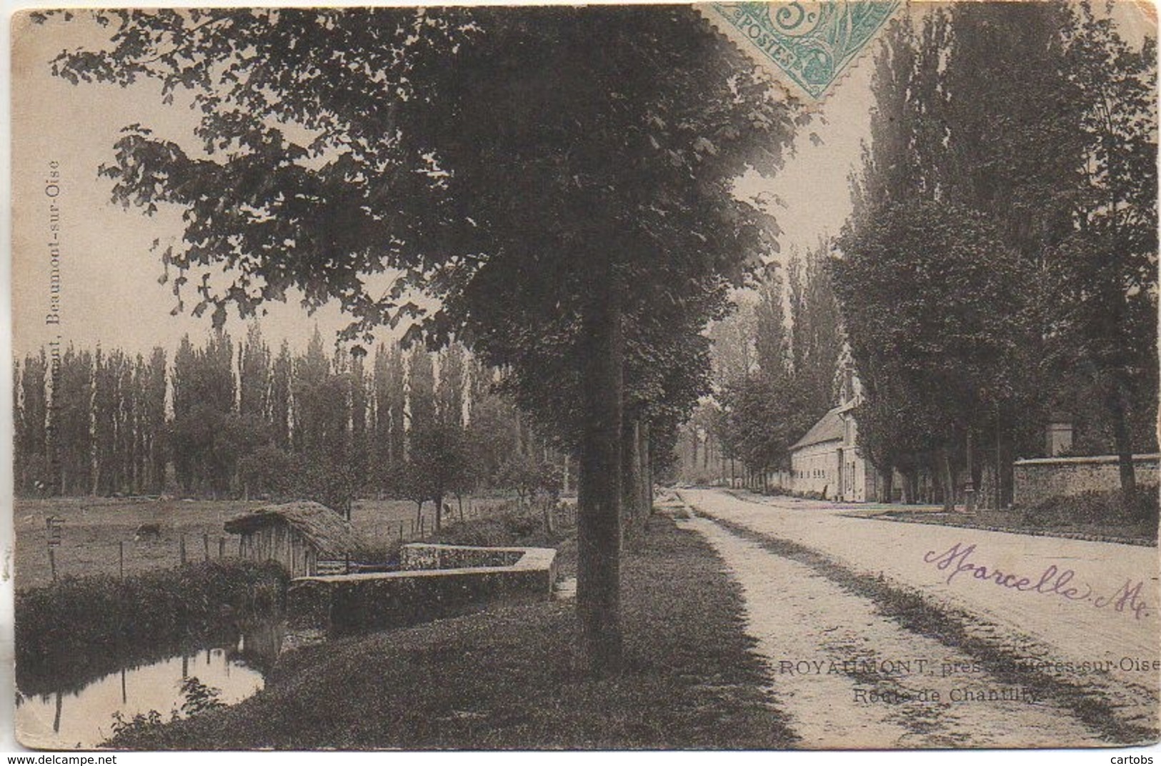 95 ROYAUMONT près Asnières-sur-Oise   Route de Chantilly