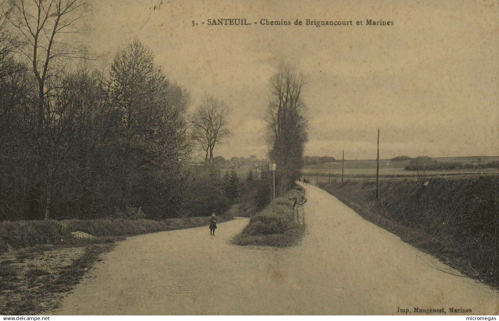 95 - SANTEUIL - Chemins de Brignancourt et marines
