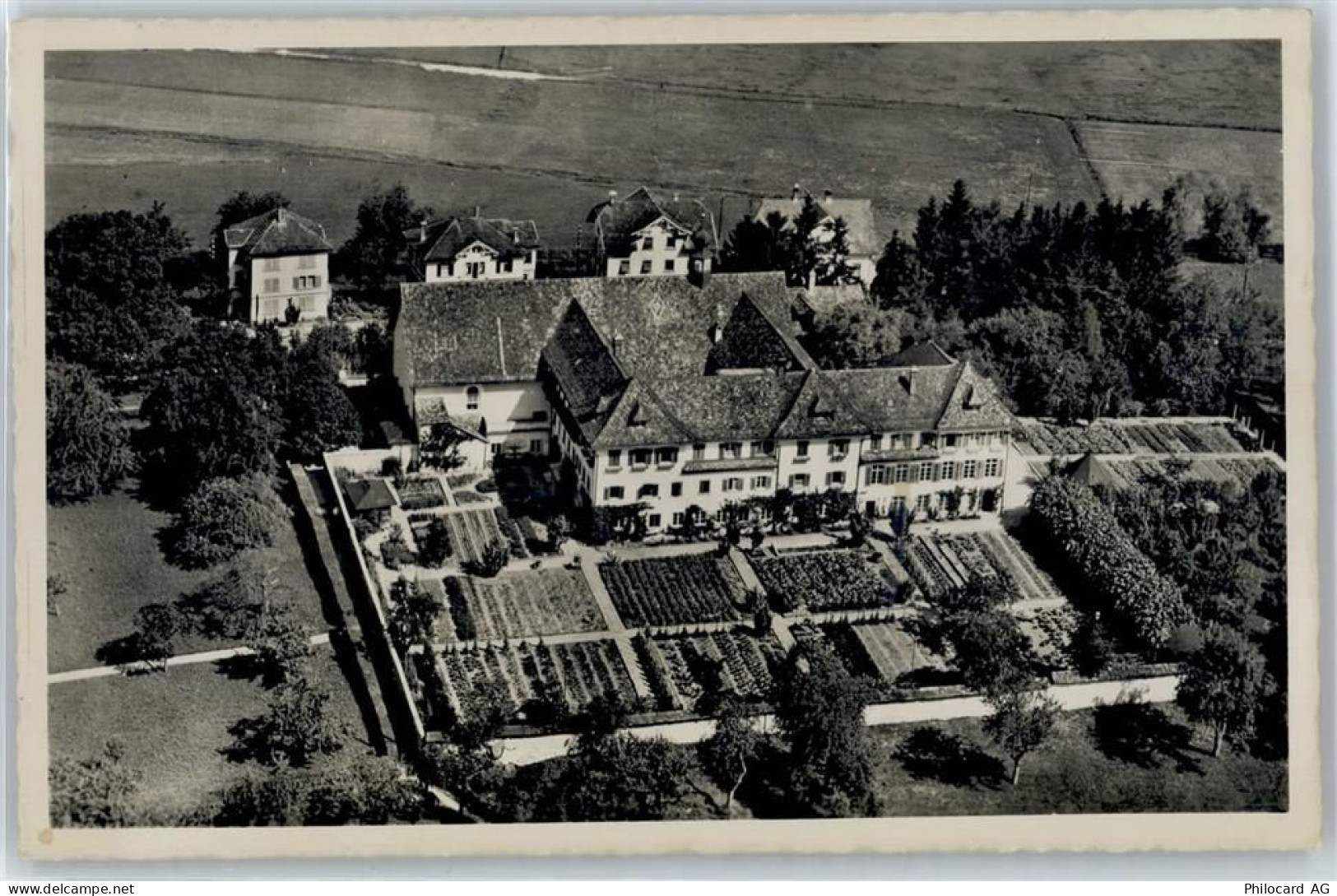 9500 Wil SG - Luftbild, Kapuzinerkloster, Wil, Foto-Karte, 1959, verlag ... - 51167147