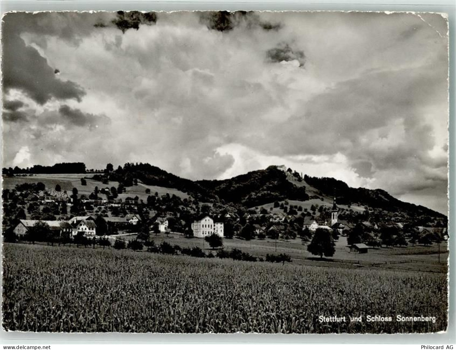 9507 Stettfurt 1958 Foto AK Schloss Sonnenberg Luftpost - 38068169