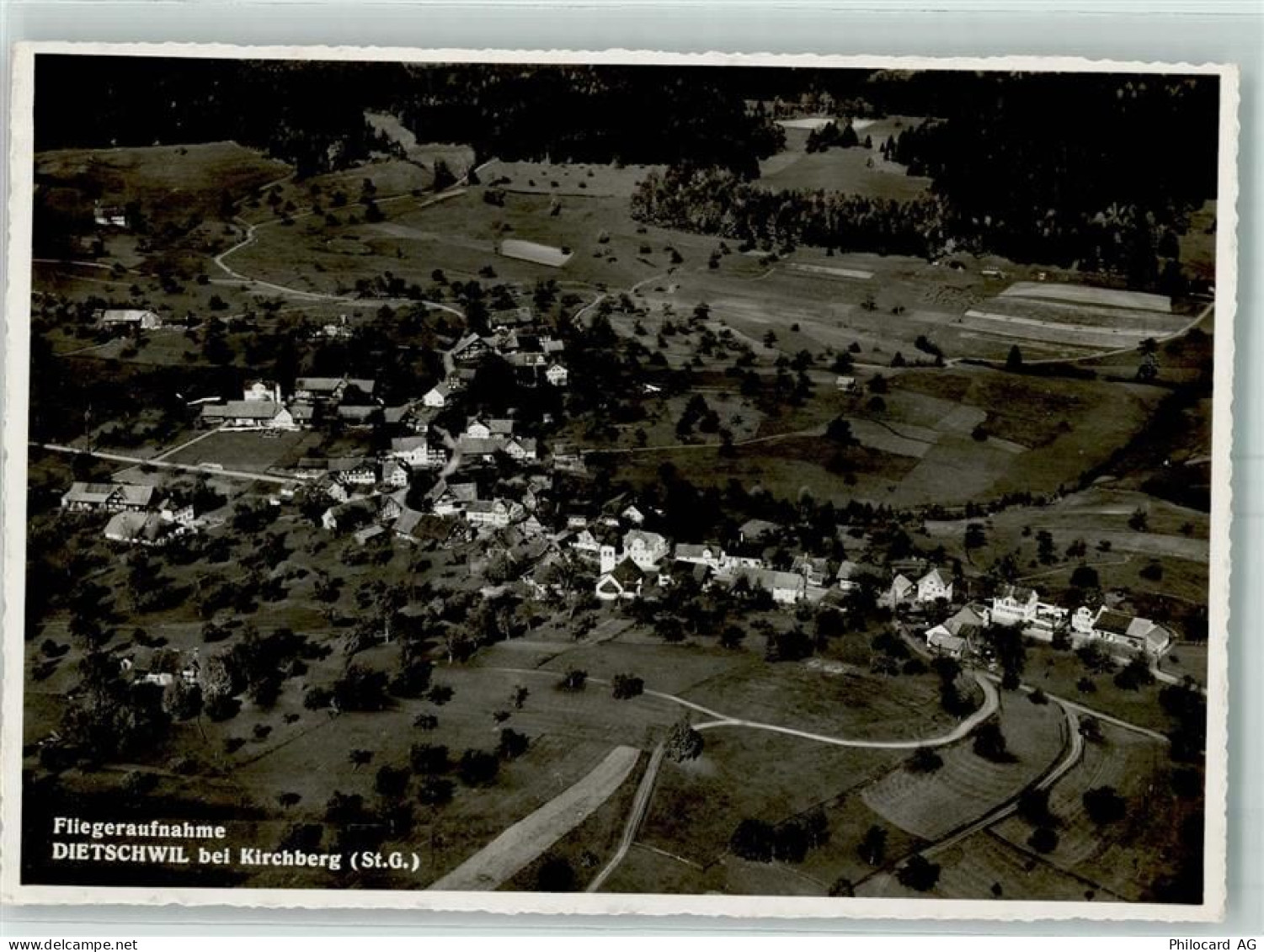 9533 Kirchberg SG - Fliegeraufnahme Dietschwil - 13160041
