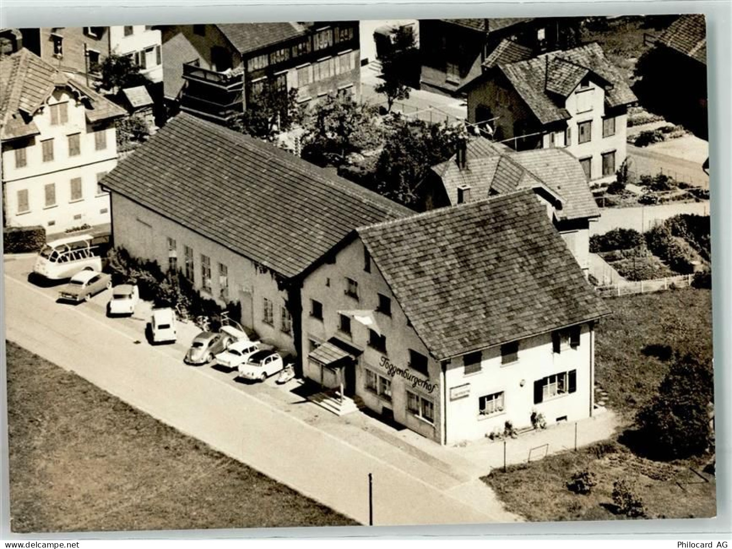 9533 Kirchberg SG - Gasthaus Toggenburgerhof Fliegeraufnahme Auto Omnibu... - 13937869